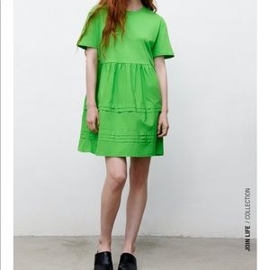 Pleated dress from Zara size large